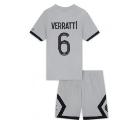 Baby Fußballbekleidung Paris Saint-Germain Marco Verratti #6 Auswärtstrikot 2022-23 Kurzarm (+ kurze hosen)